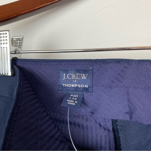 J. Crew Men's Slim-Fit Thompson Chino Suit Pants Navy Size 30x32 NWT - Picture 9 of 12